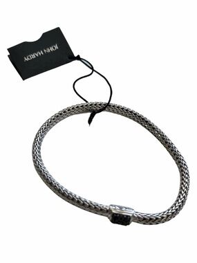 John Hardy Silver Woven Chain Bracelet